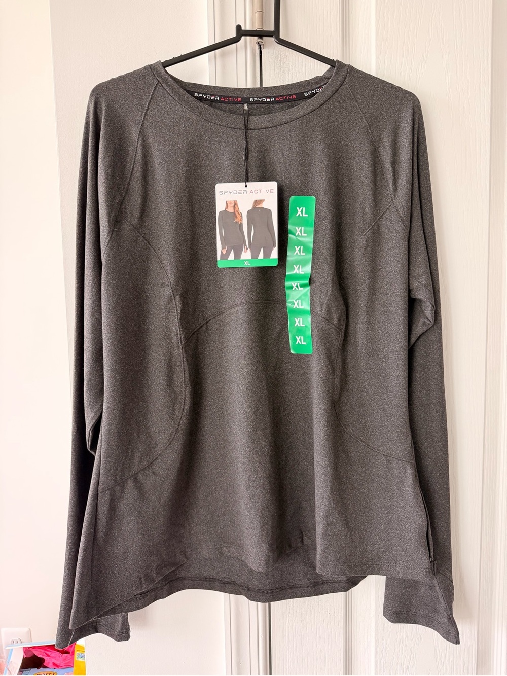 Spyder Women's Long-Sleeve Tee in Charcoal